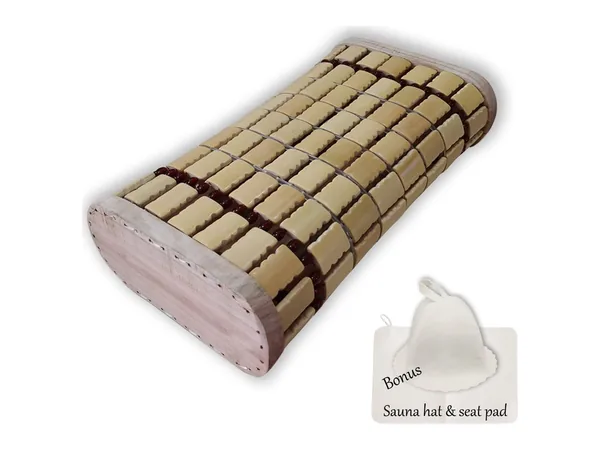 Reposacabezas de bambú para sauna Novalty