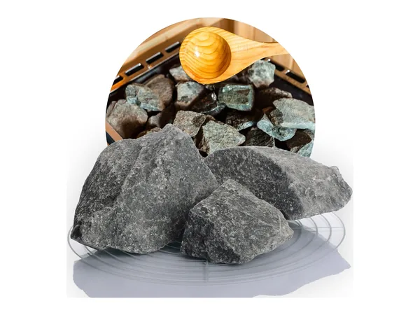 Chic Mineral Saunasteine aus Diabas 10 kg (5-11 cm)