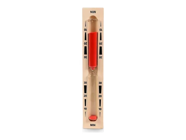 eliga Sauna-Sanduhr mit rotem Sand