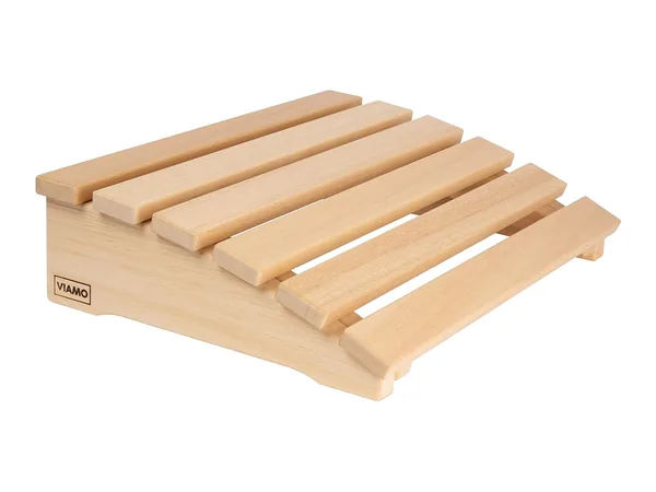 Sauna-Kopfstütze aus Abachi, geschwungen (39,5 cm)