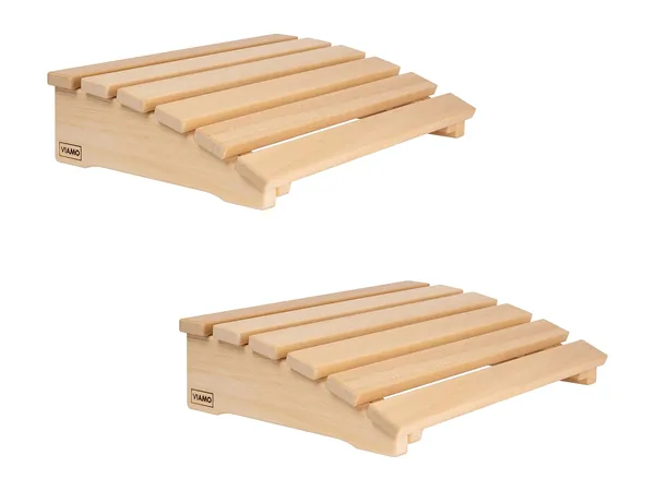 Sauna-Kopf- und Rückenstütze aus Abachi (2 Stück)