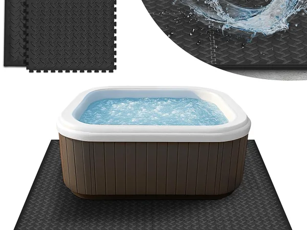 tillvex tapis de sol carré 200 cm pour spa