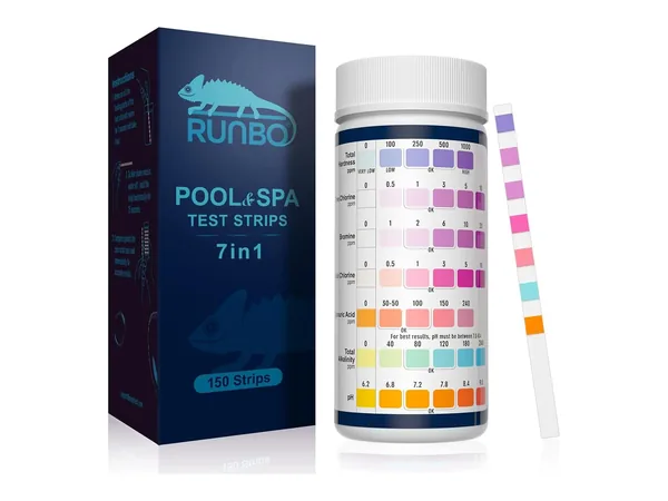 RUNBO testeur 7 en 1 pour eau de spa (150 tests)